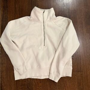 Vuori Cream Quarter-Zip Pullover XS